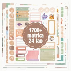 Tervező matrica, 1700+ db – 24 ív / csomag